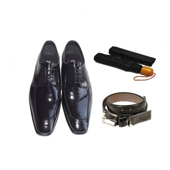Eray Kundura Klasik Siyah Düz Erkek Ayakkabısı