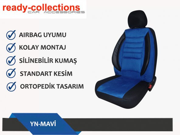 YENİ NESİL OTO KOLTUK KILIFI FULL ORTOPEDİK NUBUK 5 RENK - 2