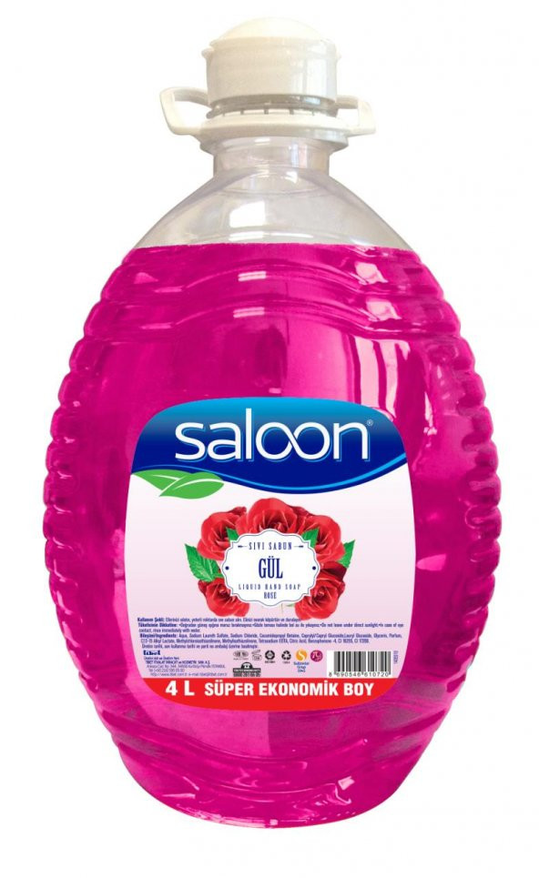 Saloon Sıvı Sabun 4LT GÜL