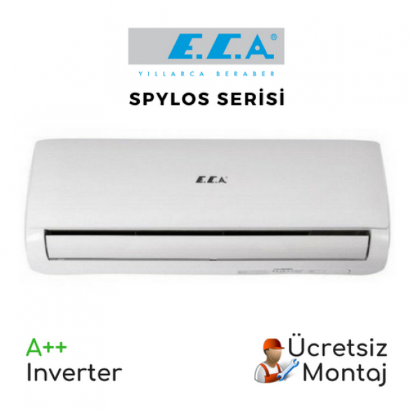 ECA Spylos Serisi 12.000 BTU (Ücretsiz Montaj) A++ Duvar Tipi Inverter Klima