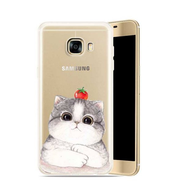 Samsung Note 4  Smiling Cat Telefon Kılıfı