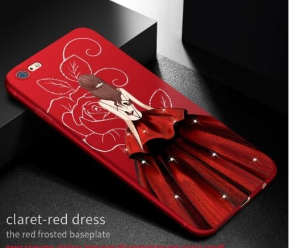 I Phone 7 Plus -8 Plus Red Wedding Dress Telefon Kılıfı