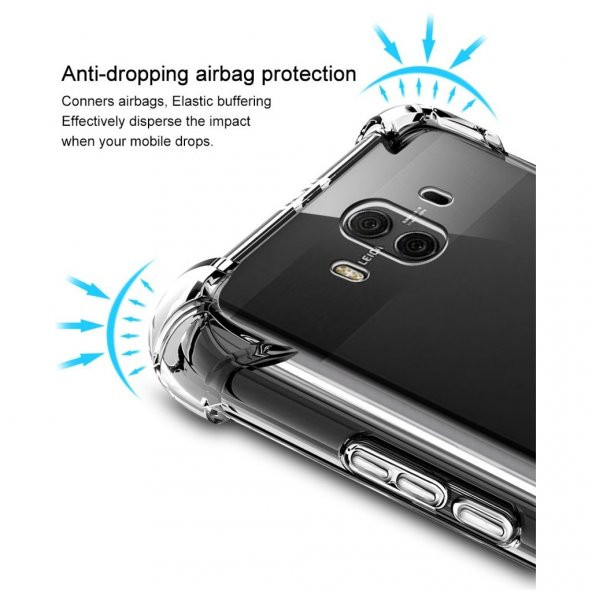 Huawei Mate 10 Pro Kılıf Anti Shock Silikon Kapak