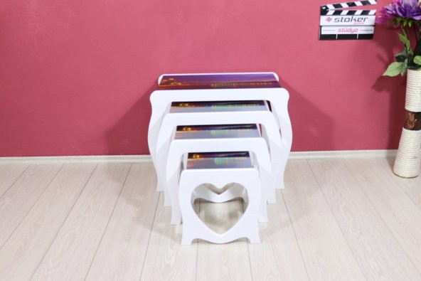 CAMLI 4 LÜ AMLI 4 LÜ ZİGON SEHPA - 4