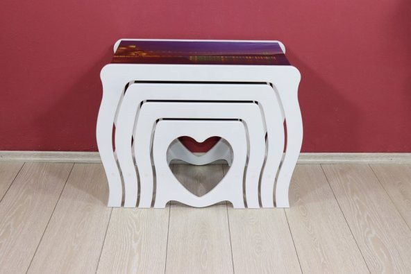 CAMLI 4 LÜ AMLI 4 LÜ ZİGON SEHPA - 5