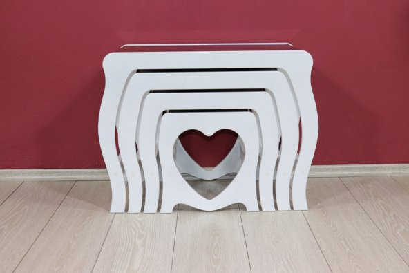 CAMLI 4 LÜ AMLI 4 LÜ ZİGON SEHPA - 8