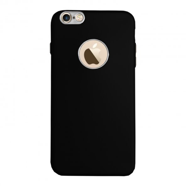FitCase iPhone 6-6s Plus Metal Kamera Korumalı Silikon Arka Kapak Siyah