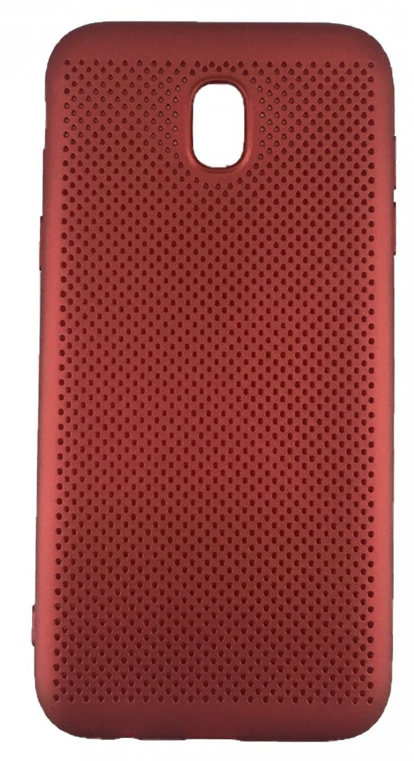 FitCase Samsung Galaxy J5 Pro (J530) Kılıf Point Sert Arka Kapak Kırmızı