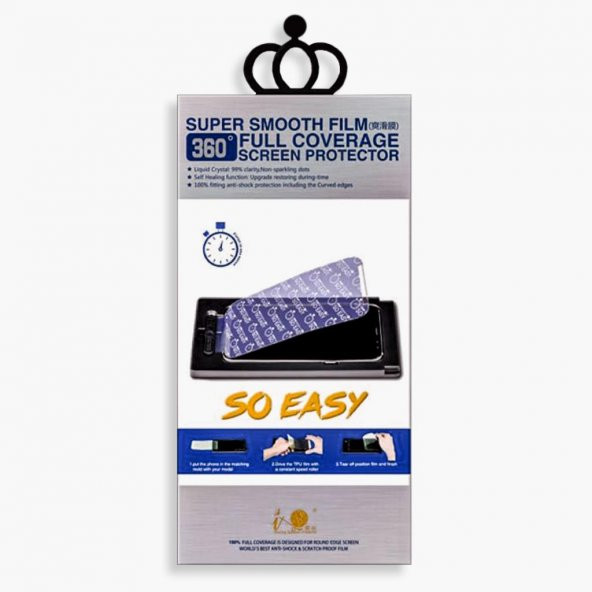 SO EASY Samsung A8 Plus Esnek NANO Takma Aparatlı Ekran Koruyucu - 7