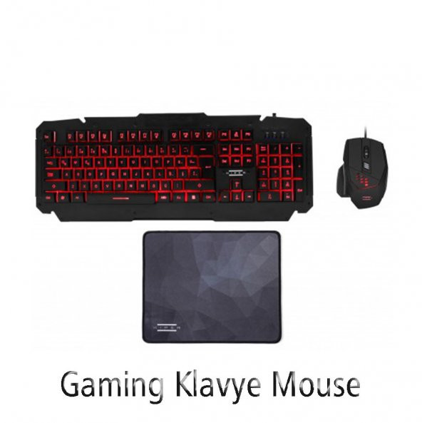 HIPER DARK VANE V10 Gaming Klavye/Mouse/Mouse Pad SET