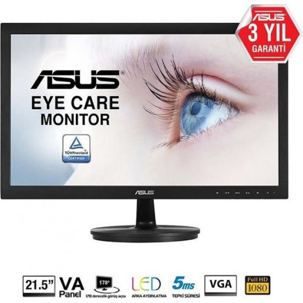 Asus VS229DA 21.5" 5ms (Analog) Full HD VA Led Monitör