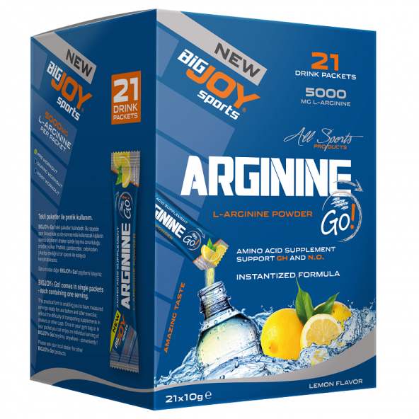 BigJoy Sports Arginine Go! 21 Drink Paket +2 HEDİYE