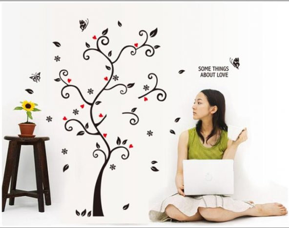 AİLE SOY AĞACI FOTOĞRAF AĞAÇ DUVAR RESMİ DEKOR ÇIKARTMASI STİCKER 100X120 ALBÜM - 3