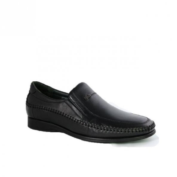 Forelli 10601-H Erkek Siyah Deri Comfort Ayakkabı