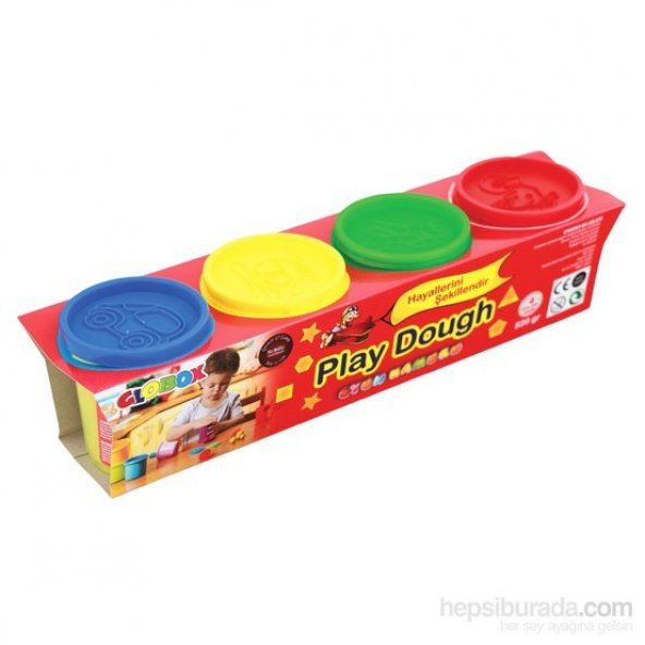 Globox Play Dough 4 Renk Oyun Hamuru 520 Gr