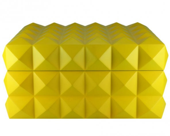 Puro Kutusu Piramides Design Yellow