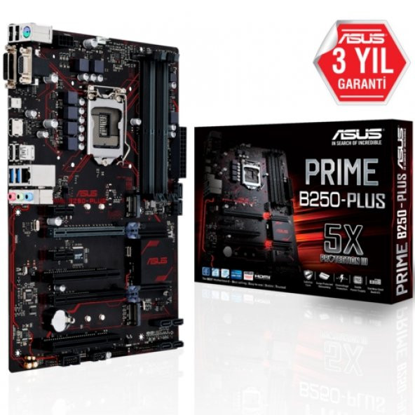 Asus PRIME B250-PLUS DDR4 S+V+GL 1151 (ATX)