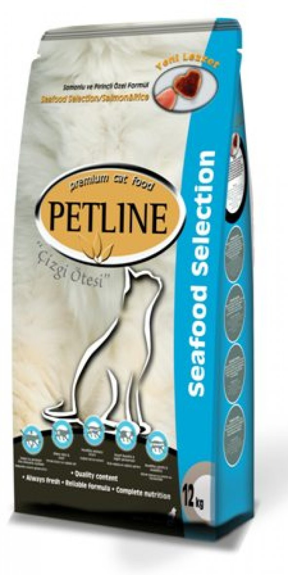 Petline Cat Premium Kedi Maması Somonlu Kedi Maması 12+3 kg(Net)
