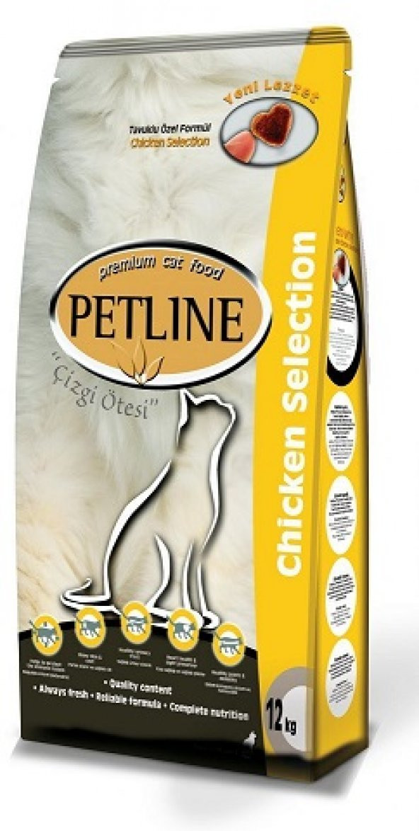 Petline Cat Premium Kedi Maması Chicken 12+3 kg(Net)