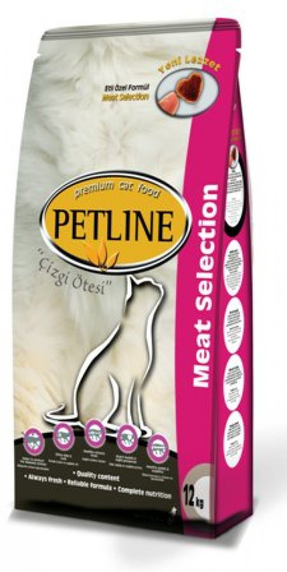 Petline Cat Premium Kedi Maması Meat Selection 15 kg(Net)