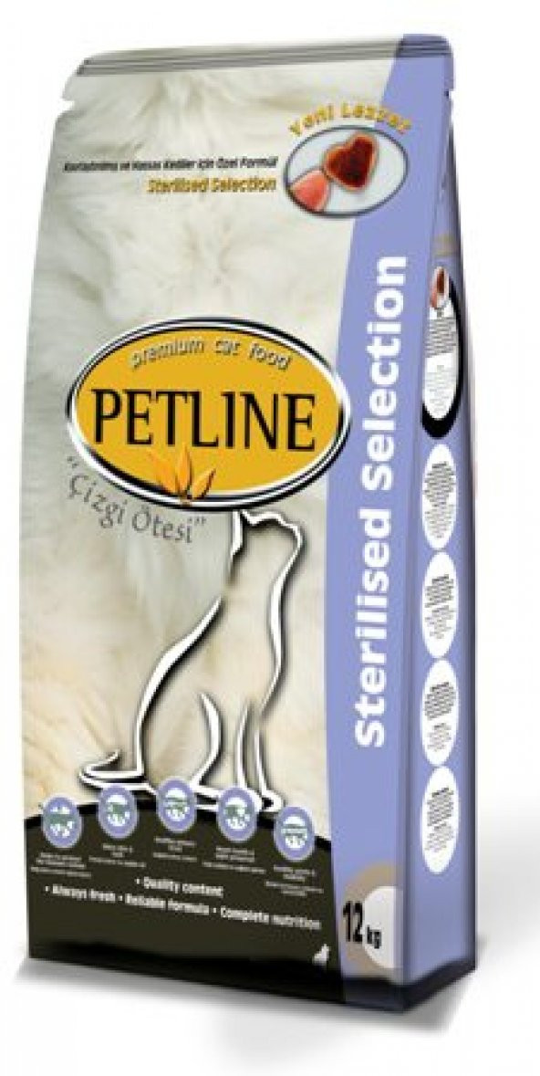 Petline Cat Premium Kedi Maması Sterilised 12+3 kg(Net)