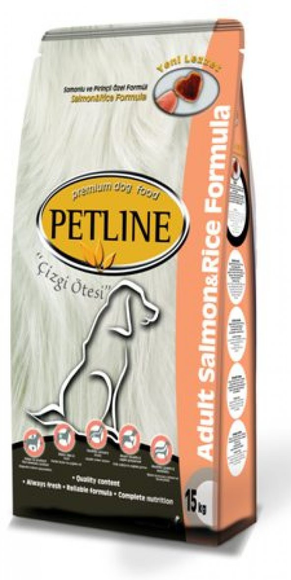 Petline Dog Premium Köpek Maması Salmon&Rice 15 kg(Net)