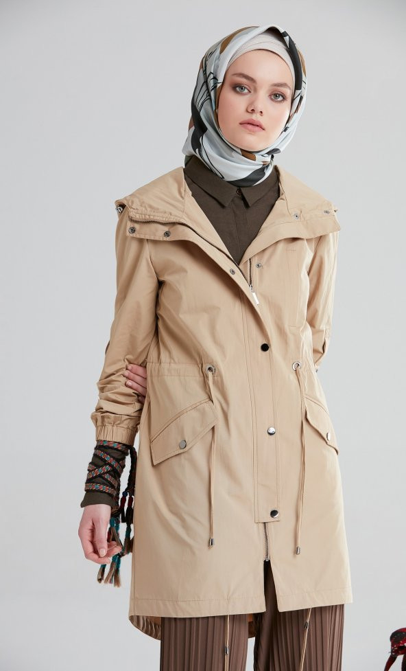 TUĞBA M6694 PARKA CAMEL-HAKİ - 2