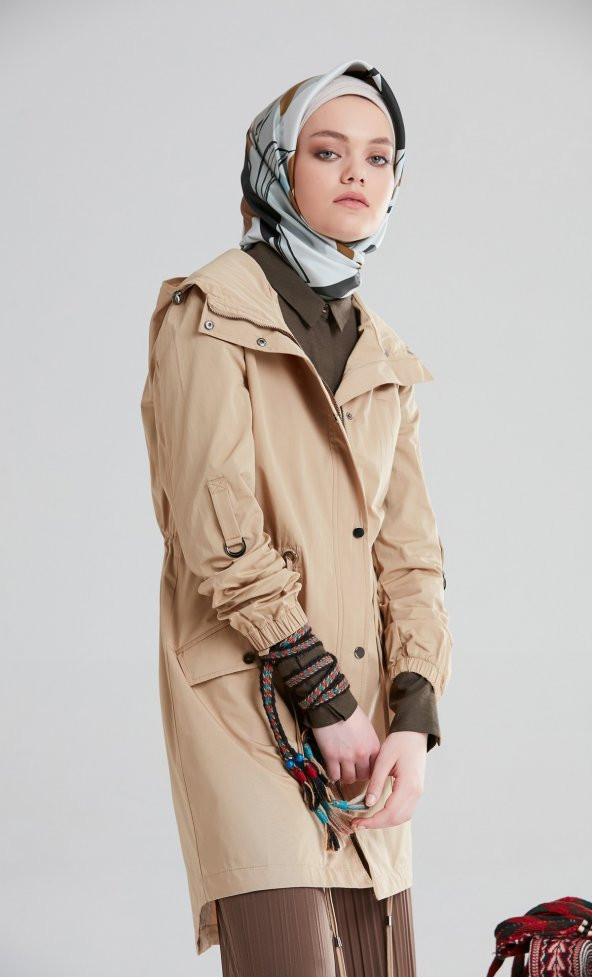 TUĞBA M6694 PARKA CAMEL-HAKİ - 3