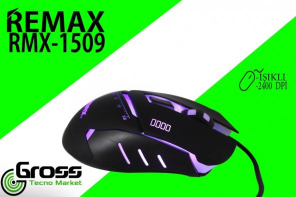 Remax Rmx-1509 800-2400 Dpi Kutulu Oyun Mouse Siyah
