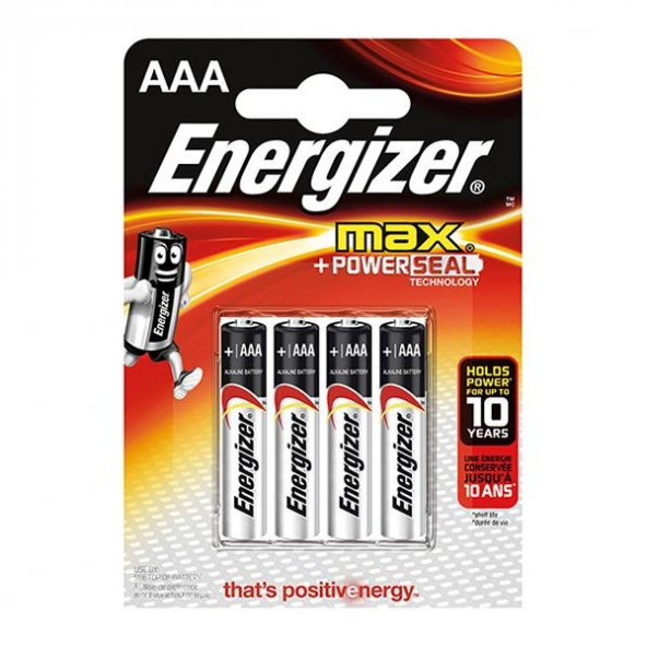 Energizer (D42-1249) Max Base Alkalin AAA Pil 4Lü Blister