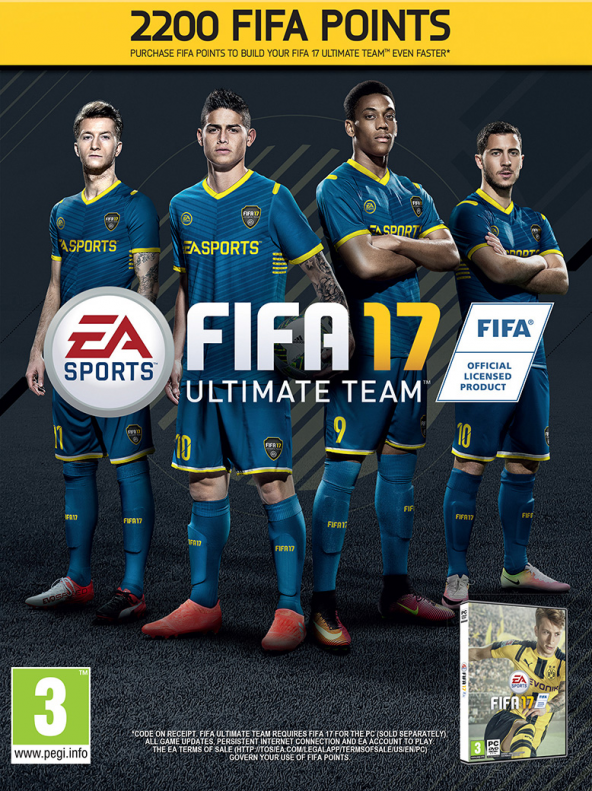 PC FIFA 17 2200 FIFA POINTS