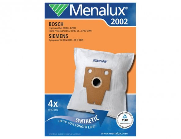 Menalux 2002 Toz Torbası -BOSCH Ve Siemens Süpürgeler İçin