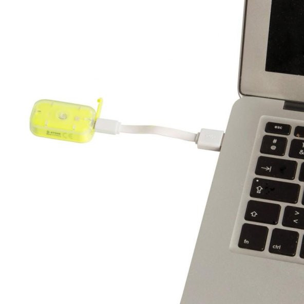 VIOO CLIP 500 USB ÖN/ARKA LED AYDINLATMA - SARI BTWIN - 6