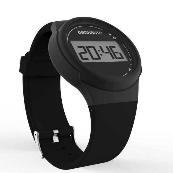 W100 M KRONOMETRELİ DİJİTAL SPOR SAATİ - ERKEK - SİYAH GEONAUTE - 2
