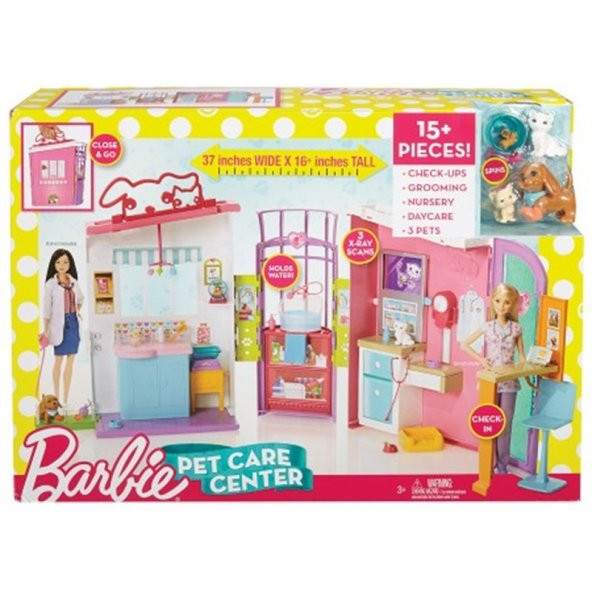 Barbie Veteriner Merkezi Oyun Seti FBR36 100 Lisanslı Orijinal