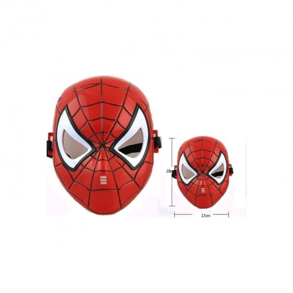Maske Işıklı Spiderman Örümcek Adam Maskesi Kaliteli Ürün