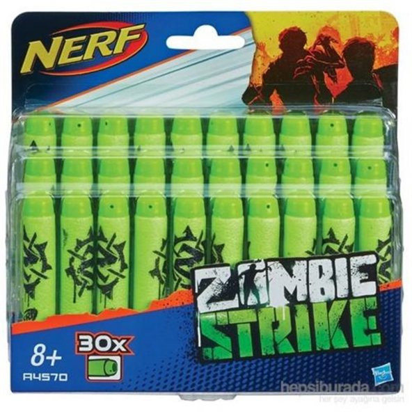 Nerf Yedek Dart Zombie Strike 30 lu 100 Orijinal Yedek Dart