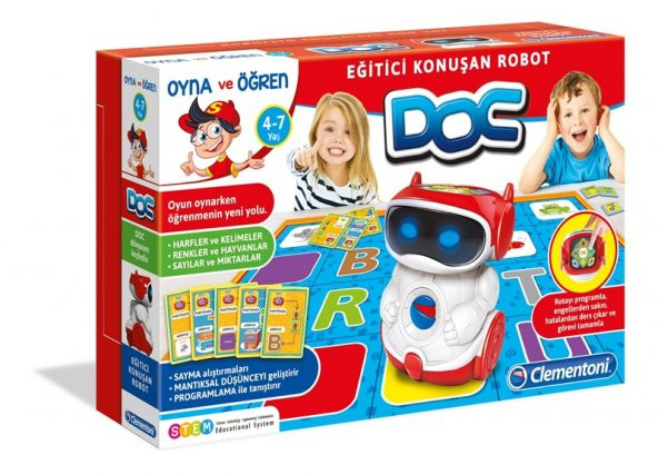 Clementoni Oyna ve Öğren DOC - Eğitici Konuşan Robot Lisanslı