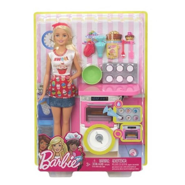 Barbie Mutfakta Oyun Seti FHP57 Lisanslı 100 Orijinal Ürün
