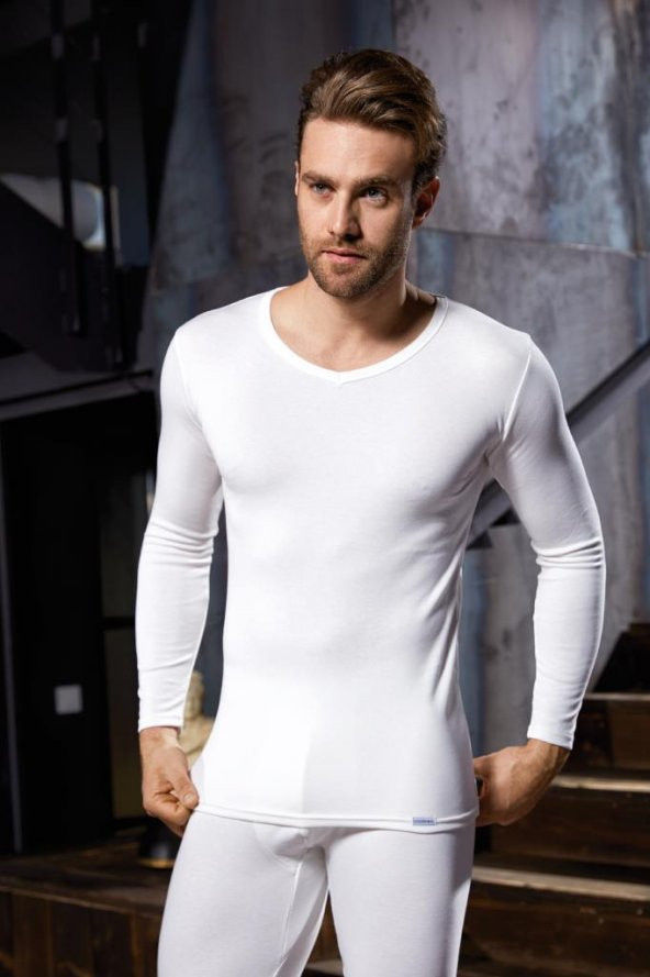 Goldenbay 2553 Üst Uzun Kol V Yaka Erkek Termal Giyim İçlik