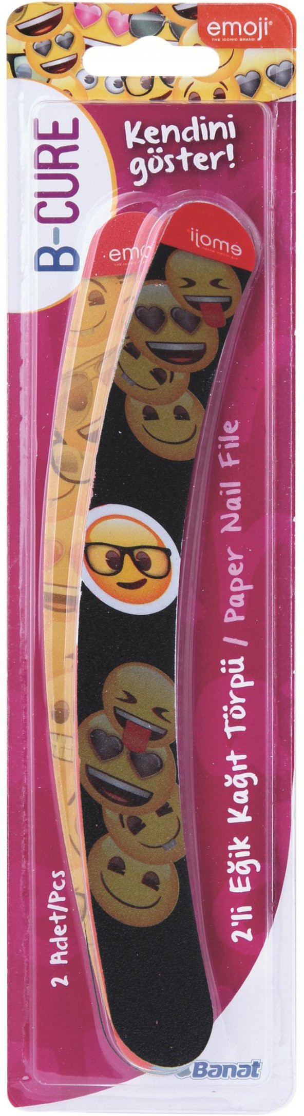 BANAT EMOJİ 2Lİ EĞİK KAĞIT TÖRPÜ