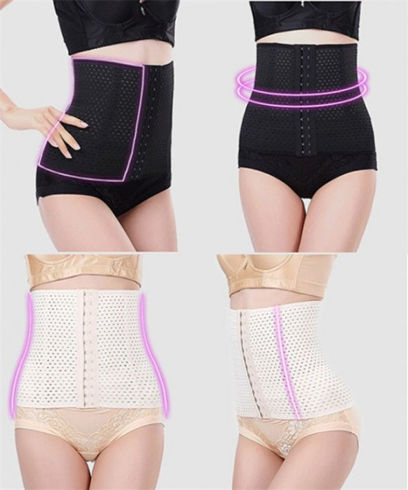 Unisex Bel Korsesi İnceltici Vücut Şekillendirici Zayıflatıcı Doğum Sonrası Toparlayıcı Özellikli - 3