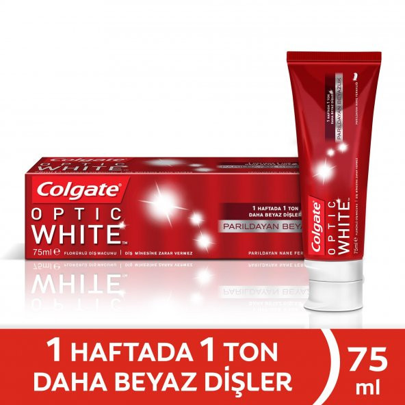 Colgate Optik Beyaz Parıldayan Beyazlık Diş Macunu 75 ml