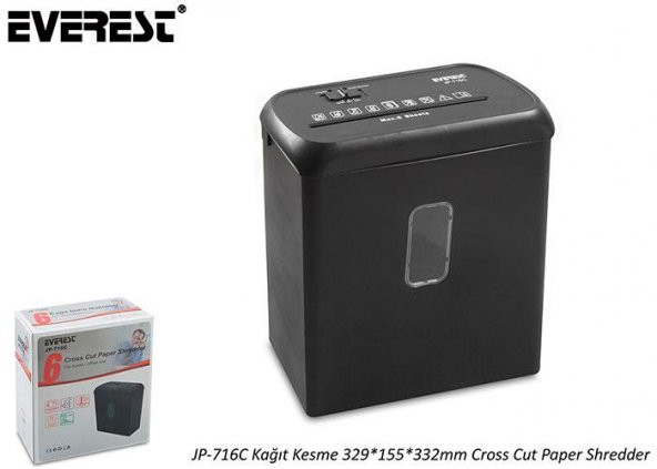 Everest JP-716C Kağıt Kesme Evrak İmha Makinesi 11 Litre - 2