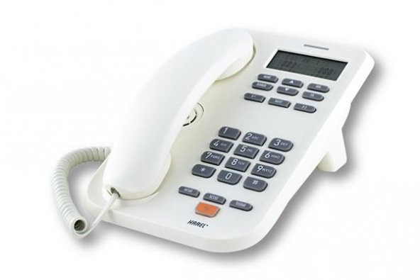 Karel NT11A Krem Masa Üstü Ekranlı Numarayı Gösteren Telefon