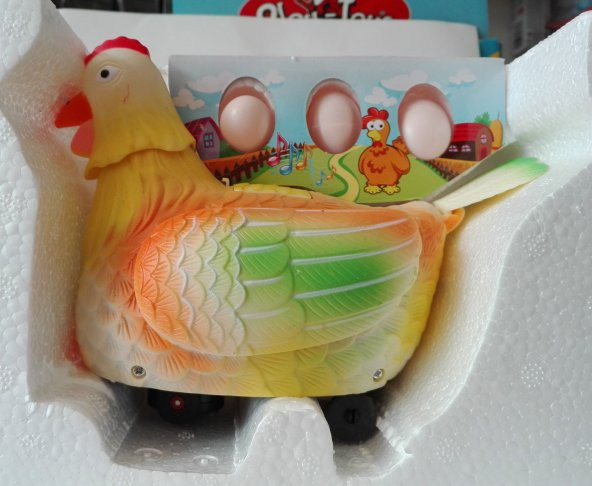 YUMURTLAYAN TAVUK FUNNY HEN IŞIKLI SESLİ YUMURTA BIRAKAN TAVUK - 2