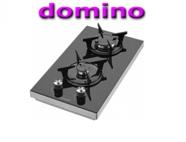 Eminçelik 41125 E Set Üstü Domino Cam Ocak Siyah