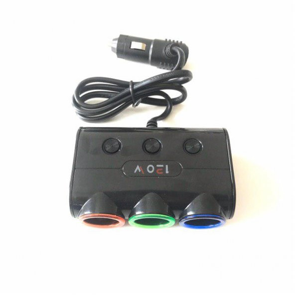 smart Araç Tır Çakmaklık Çoğaltıcı USB Oto-Araba Çakmak Soket Çoklayıcı - 2