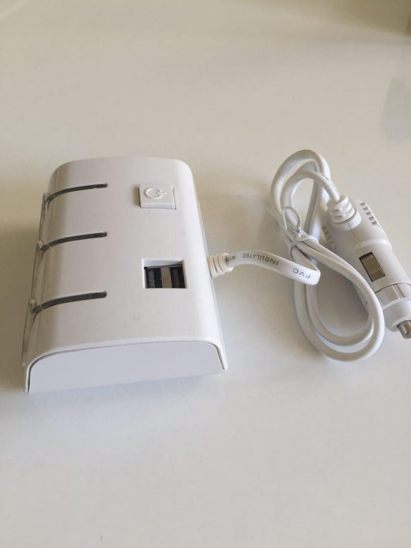 Araç Çakmaklık Çoğaltıcı USB Oto+Araba Çakmak Soket Çoklayıcı Tır - 3
