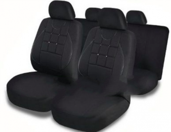 nissan Sunny Oto Koltuk Kılıfı Set Düğmeli Model 5 Parça Araba Araç - 4